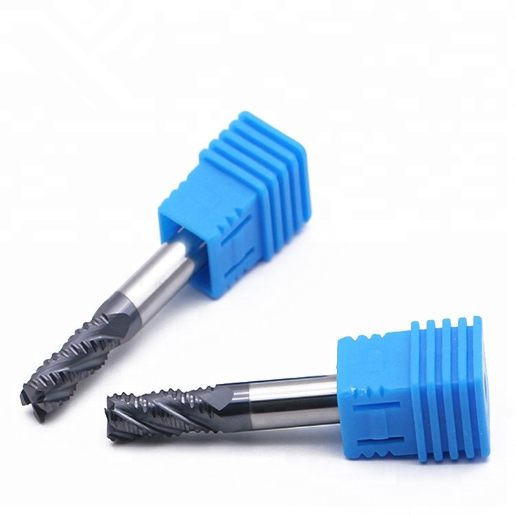 CNC Thread Solid Carbide Roughing End Mill HRC55 6mm 3 Flutes 4 Flutes Coating Metal Hard Cutting Tools